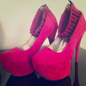 Hot pink heels